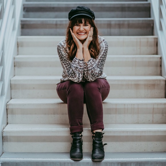 Patterned Black & White Blouse - Picture 2 of 2